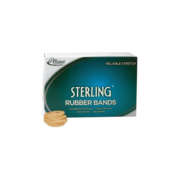 Alliance Rubber Alliance, STERLING RUBBER BANDS, SIZE 30, 0.03in GAUGE, CREPE, 1 LB BOX, 1,500/BOX 24305 - main